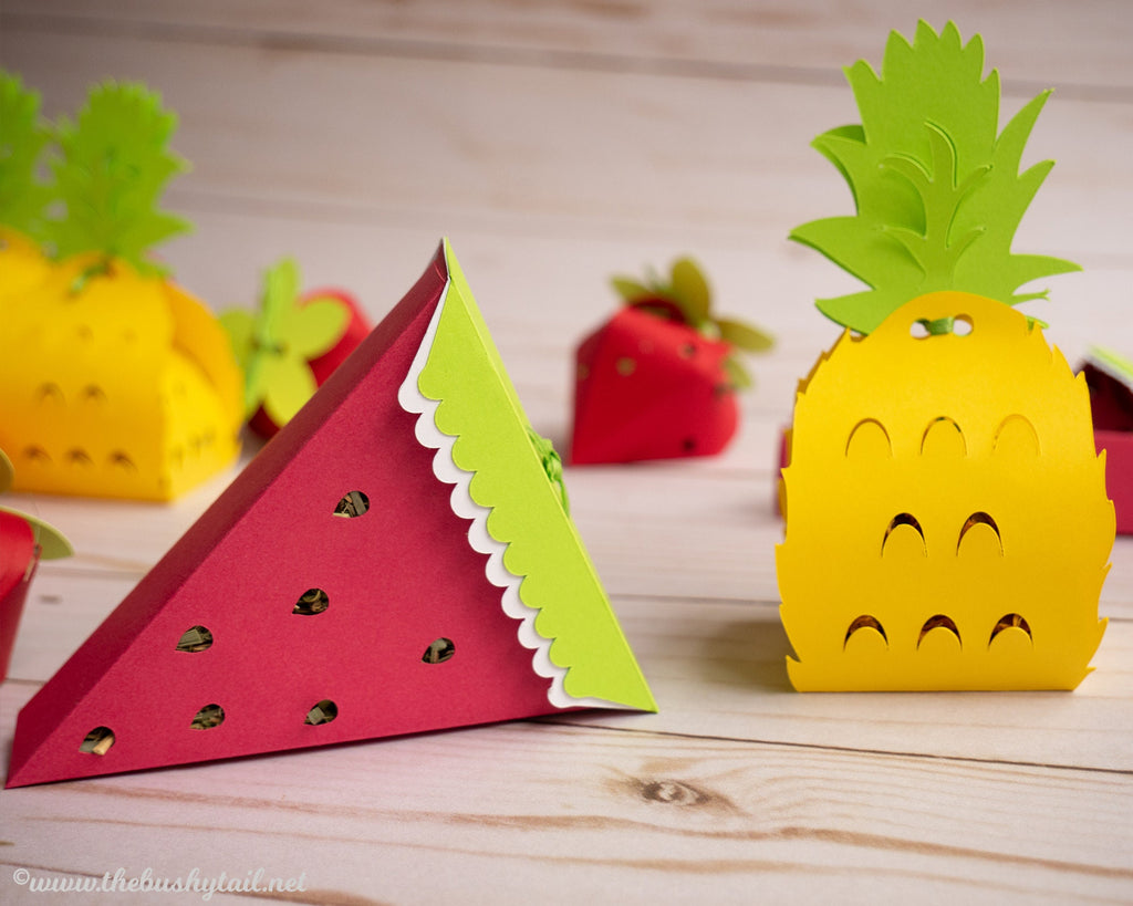 Tropical Fruit Foraging Toys - 5 Pack of Handmade Rabbit & Guinea Pig Treats