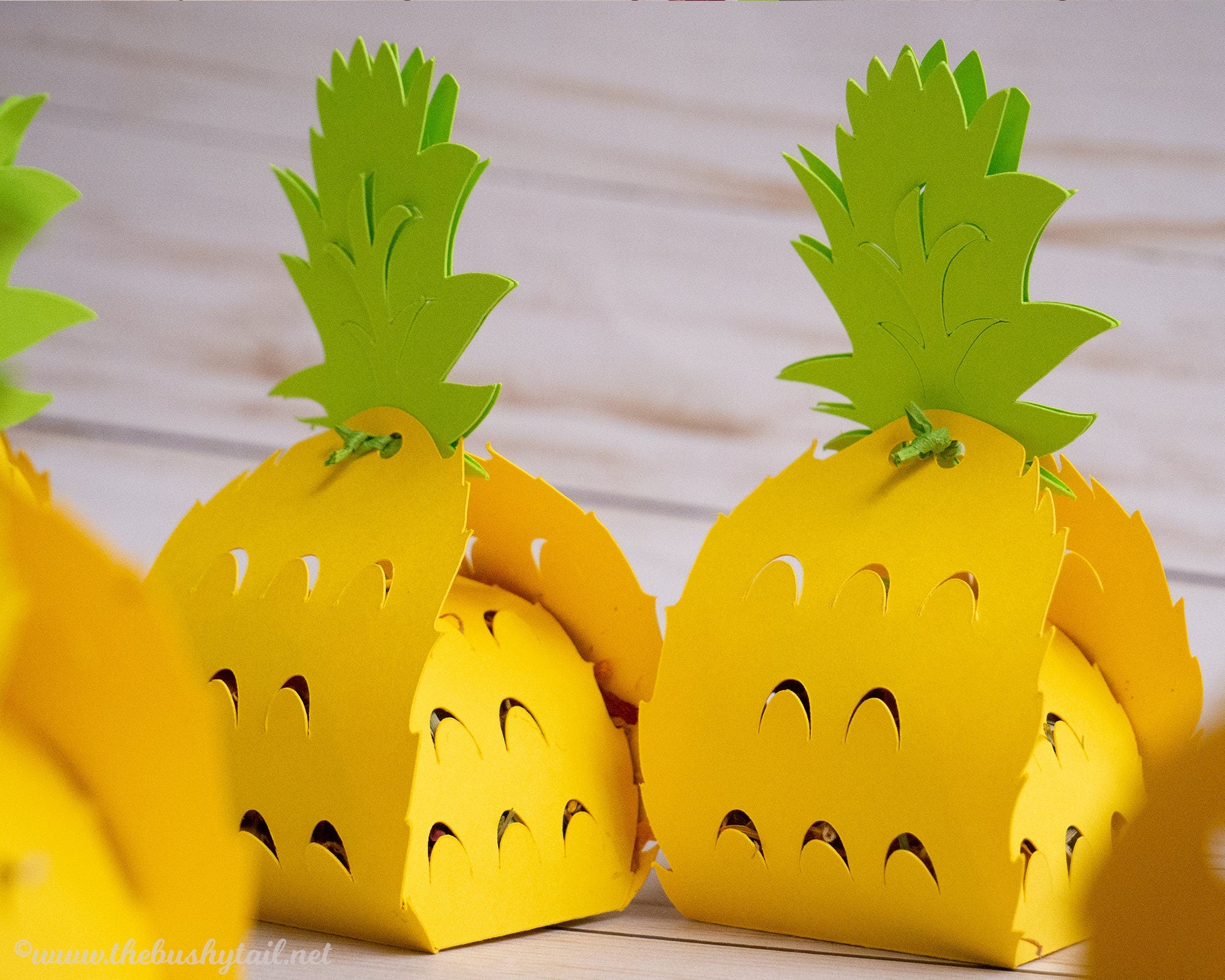 Pineapple Foraging Toys - 5 Pack of Tropical Chews for Rabbits & Guinea Pigs