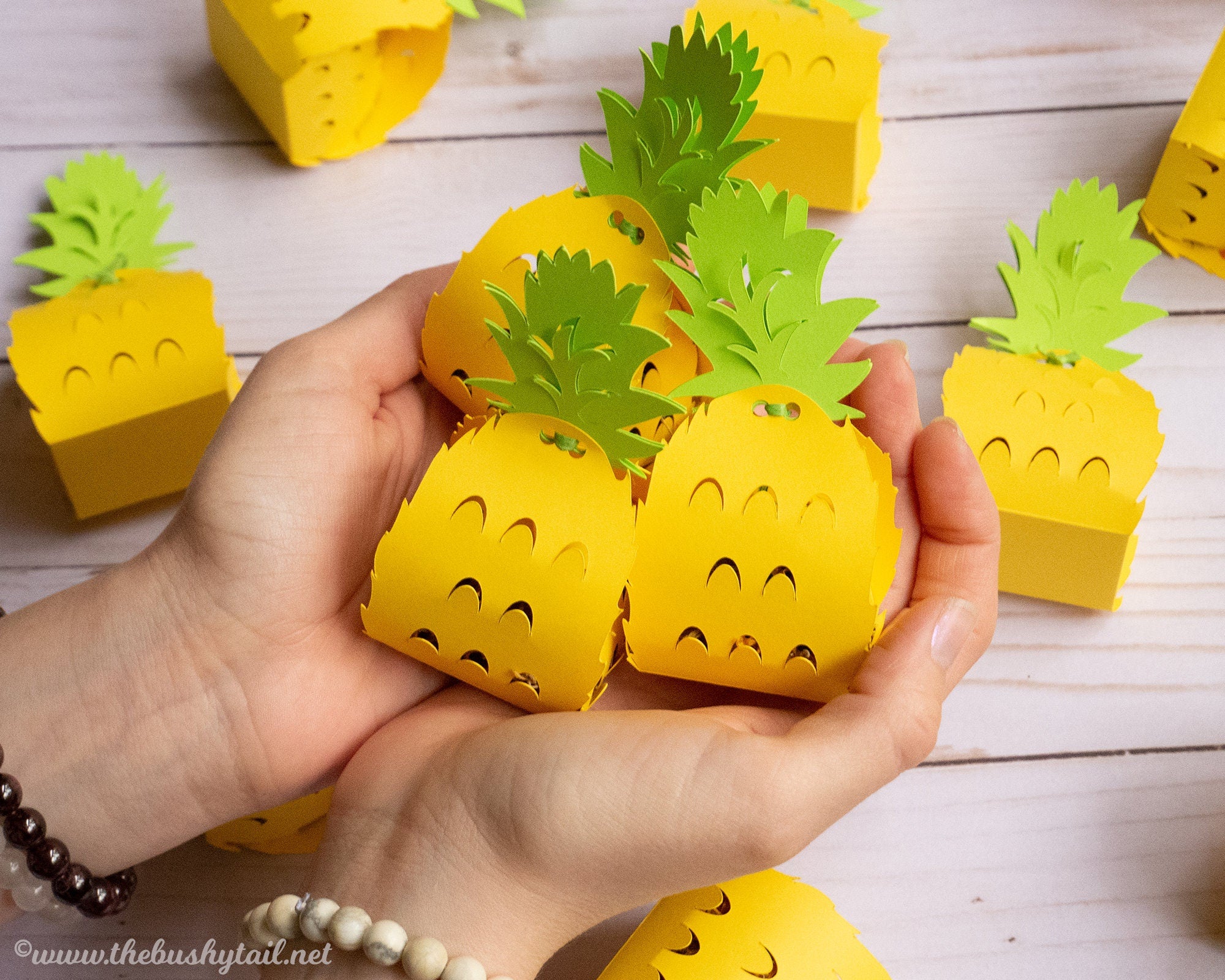 Pineapple Foraging Toys - 5 Pack of Tropical Chews for Rabbits & Guinea Pigs