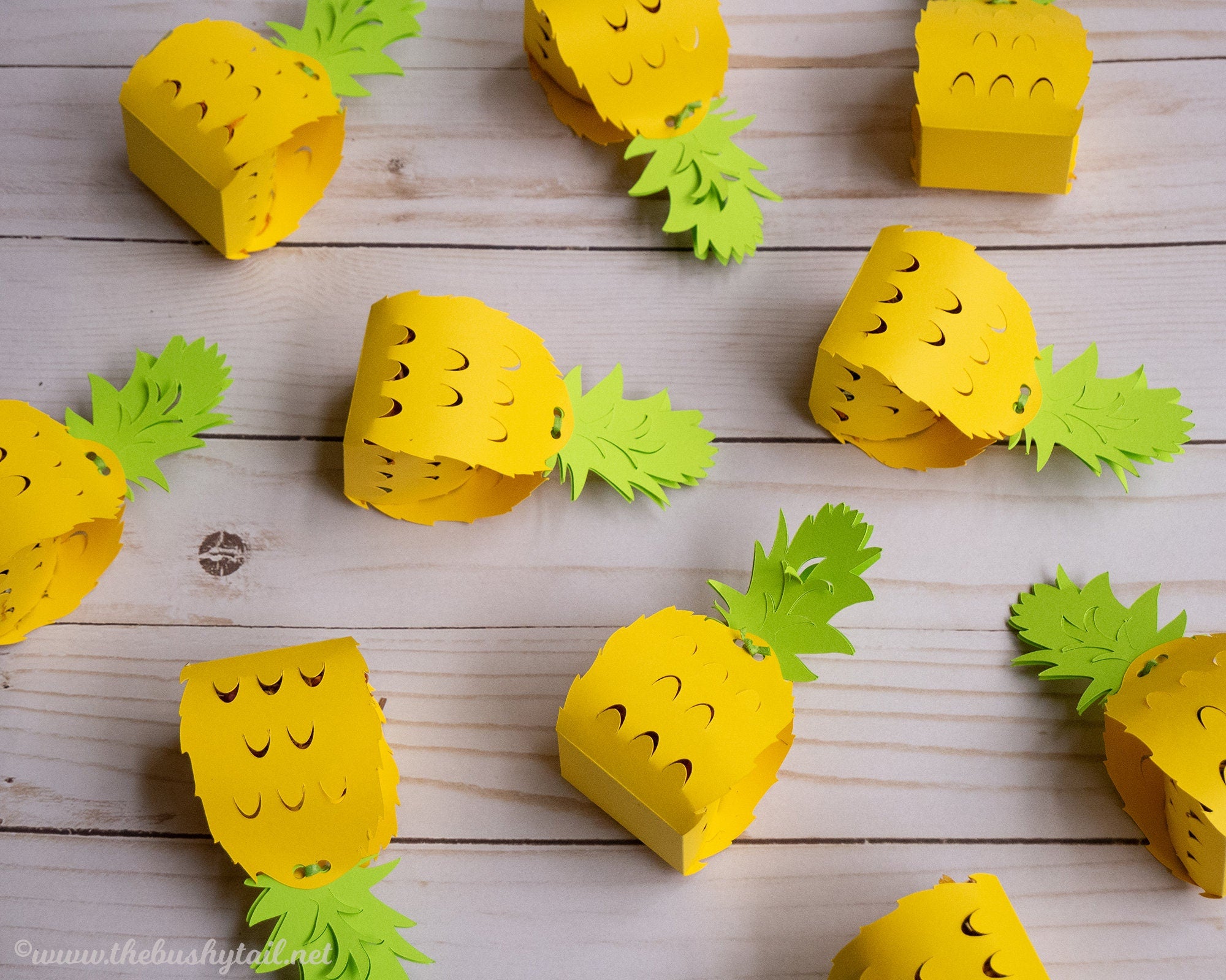 Pineapple Foraging Toys - 5 Pack of Tropical Chews for Rabbits & Guinea Pigs