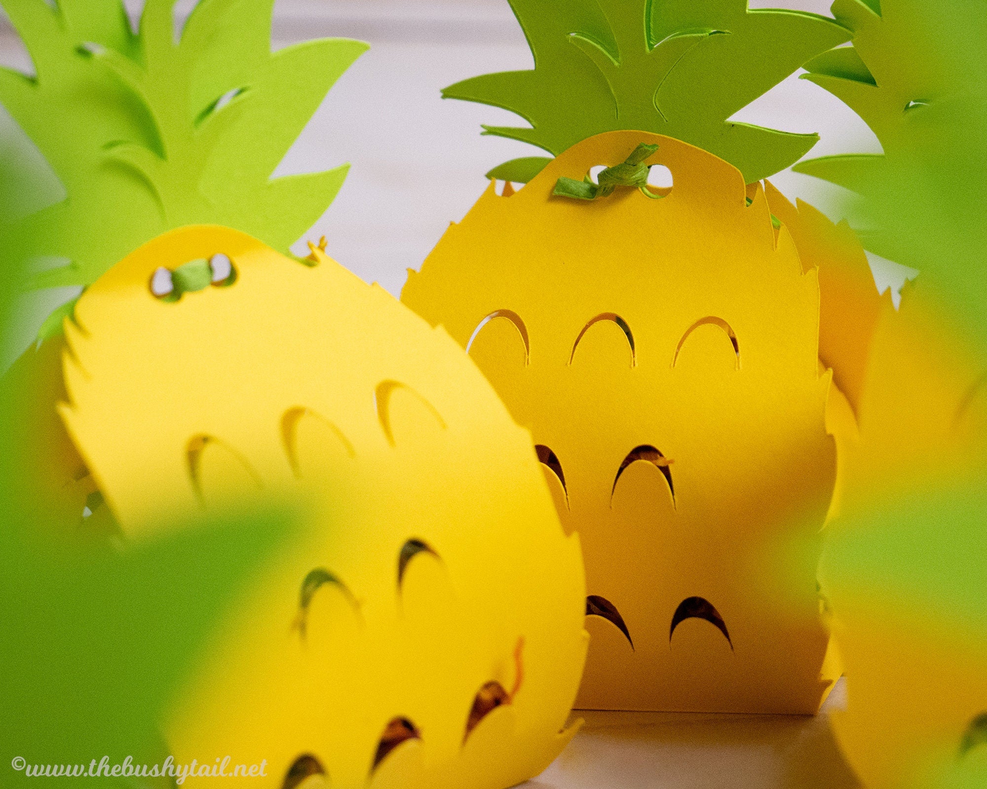 Pineapple Foraging Toys - 5 Pack of Tropical Chews for Rabbits & Guinea Pigs