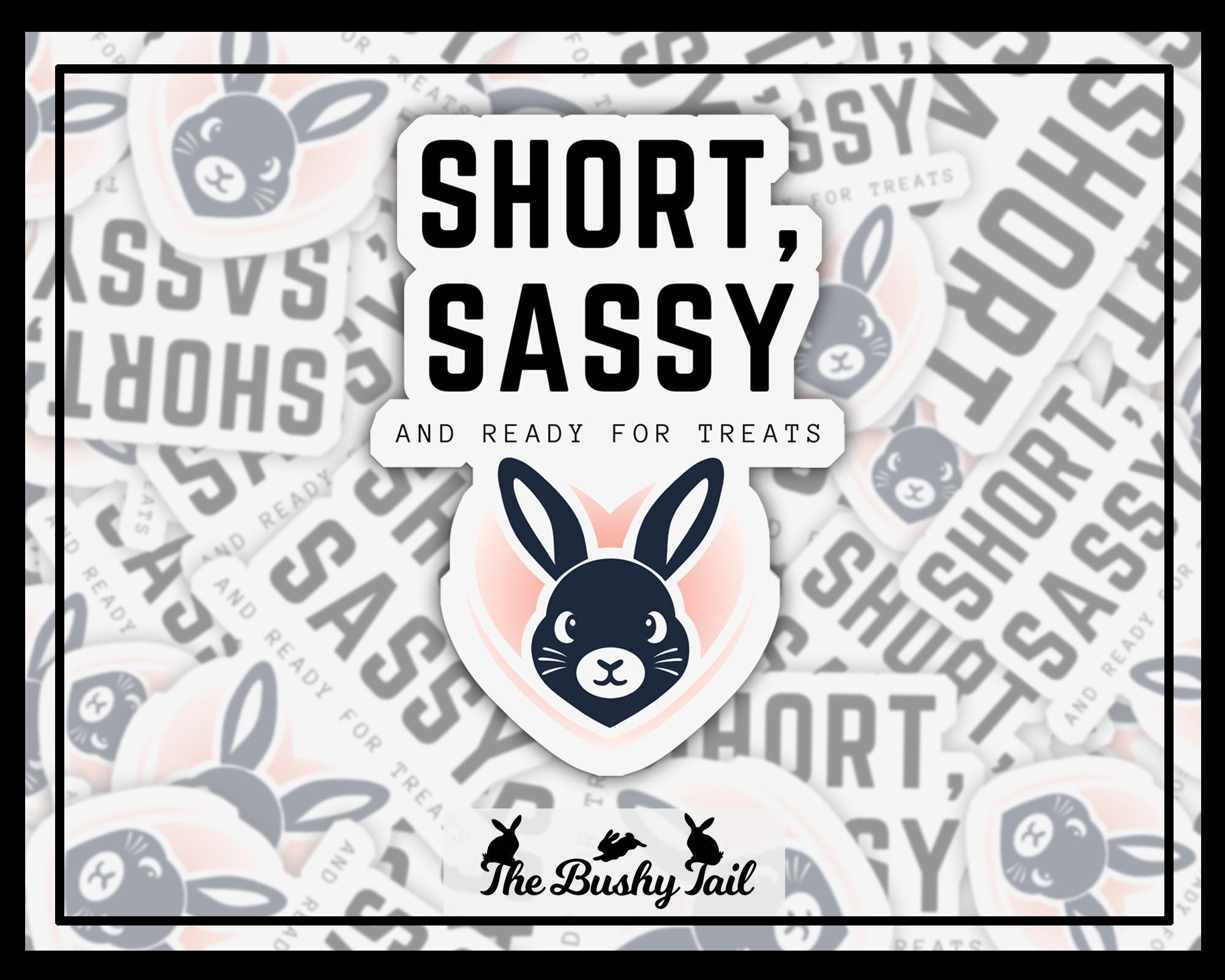 Sassy Bunny Sticker: Waterproof Laptop Decal, Gifts for Rabbit Lovers
