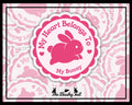 Heart Belongs To Bunny Sticker: Waterproof Laptop Decal