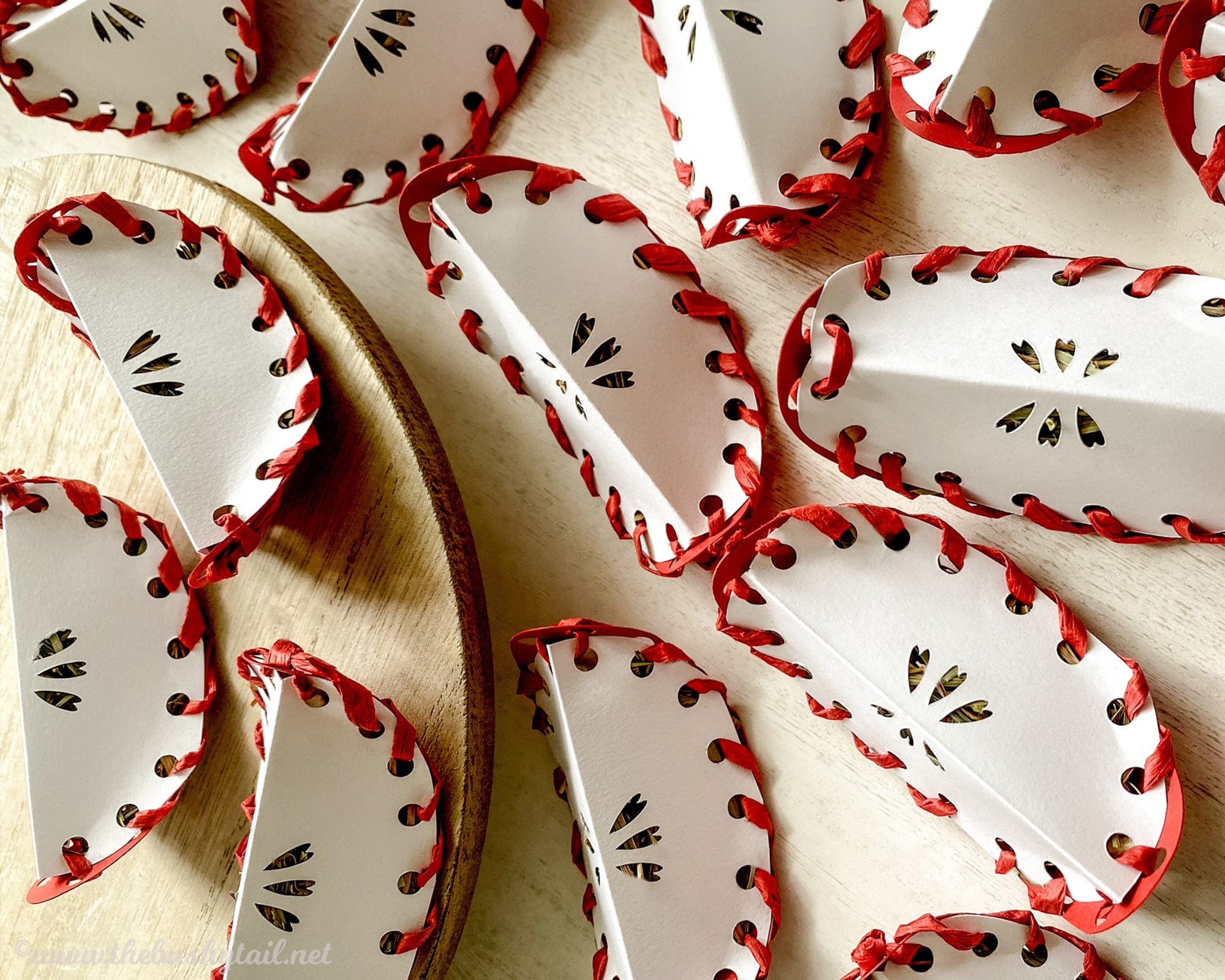 Apple Slice Foraging Toys - 3 Pack of Natural Rabbit & Guinea Pig Enrichment Treats