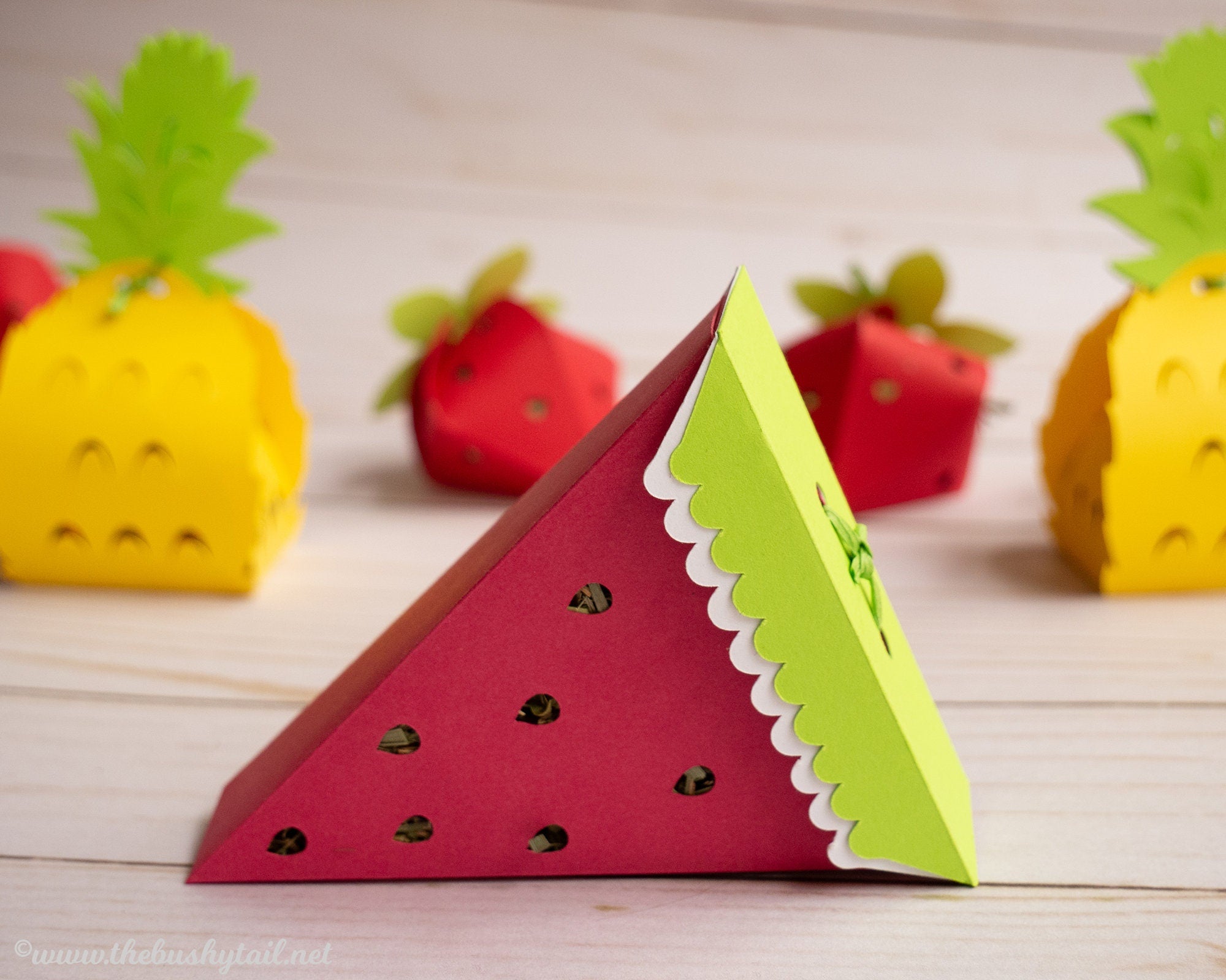 Tropical Fruit Foraging Toys - 5 Pack of Handmade Rabbit & Guinea Pig Treats