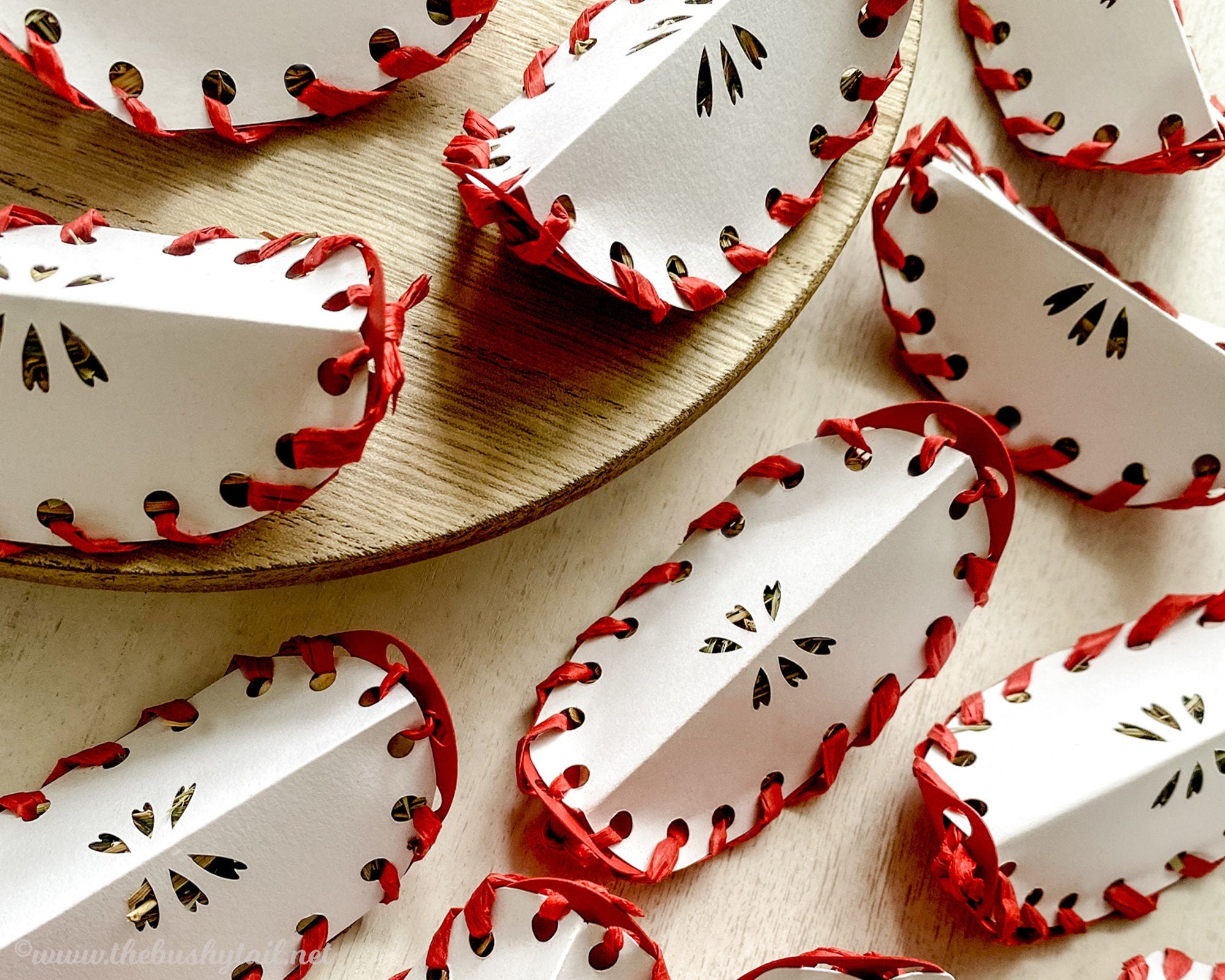 Apple Slice Foraging Toys - 3 Pack of Natural Rabbit & Guinea Pig Enrichment Treats