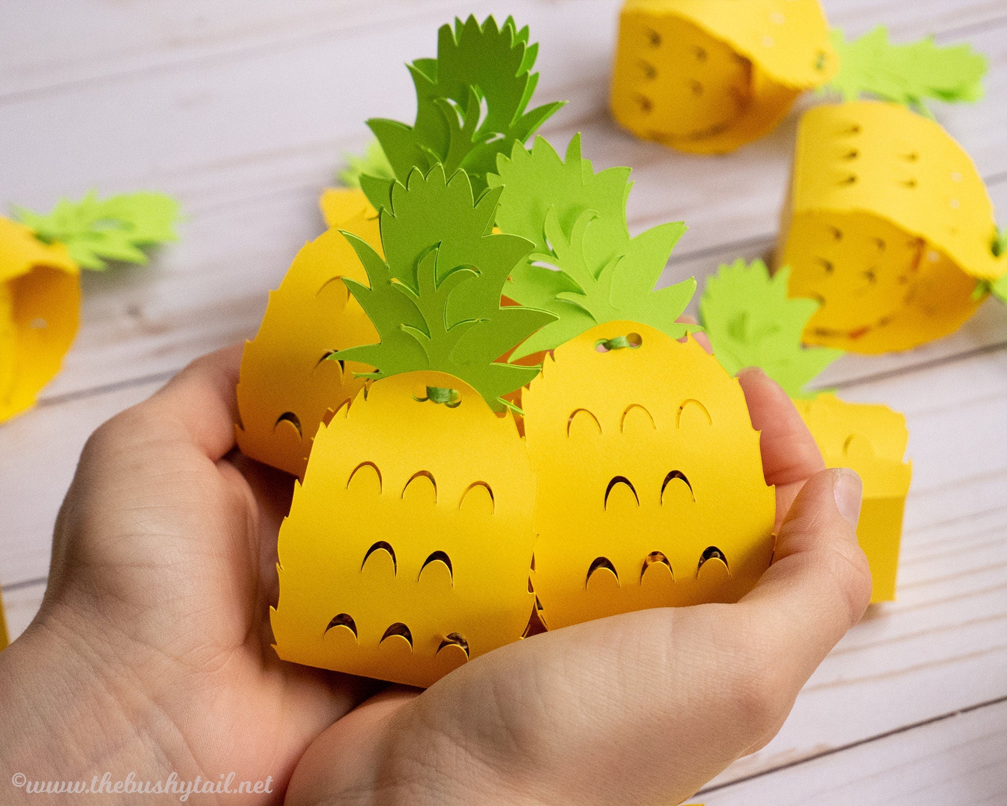 Pineapple Foraging Toys - 5 Pack of Tropical Chews for Rabbits & Guinea Pigs